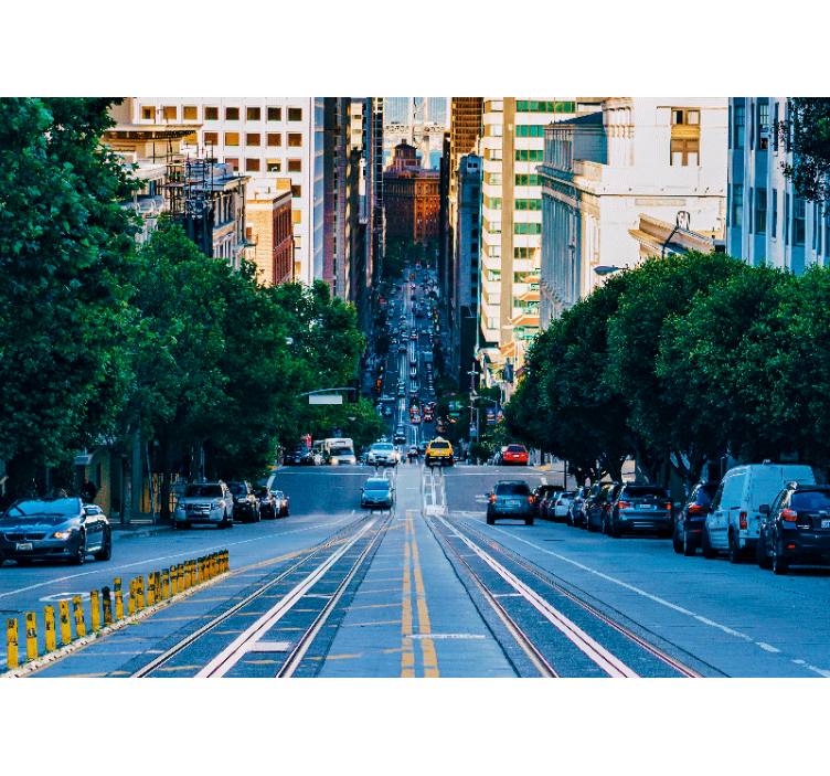 3d san francisco's street 3d fototapeta - Tenstickers