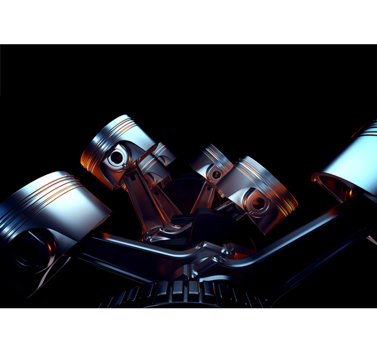 Fototapeter fordon motordel detalj - Tenstickers