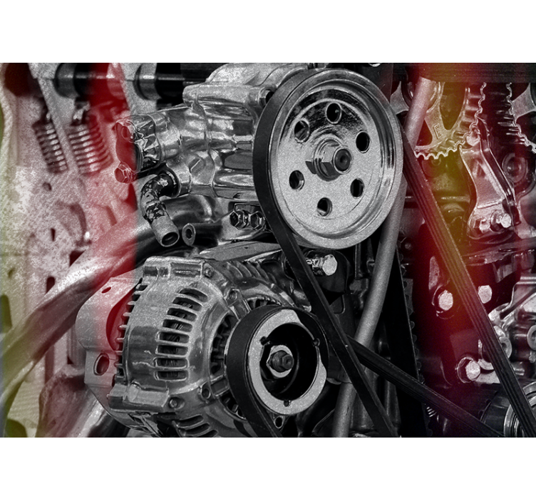 Bilmotor inifrån fototapeta - Tenstickers