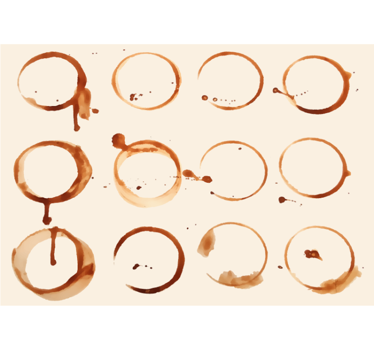 Kafferingmönster Fototapeter Kök - Tenstickers