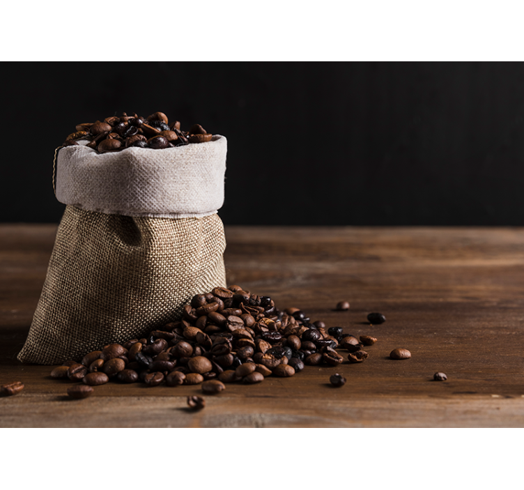 fototapeta för kaffebönor - Tenstickers