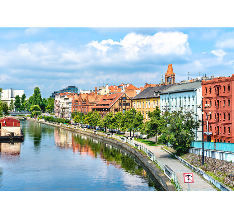 Fototapeter städer och länder arv stadslandskap refleksion - Tenstickers