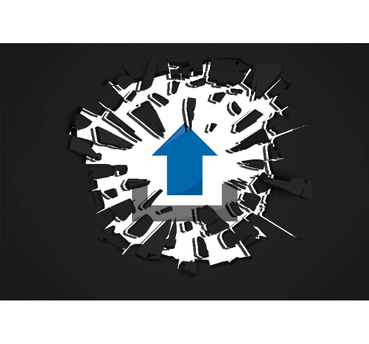 Fototapeter 3d-effekter genomträngande utsikt - Tenstickers