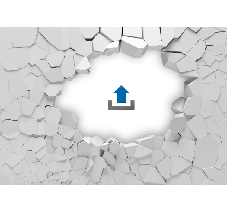 Trasig vägg 3d tegel anpassade fototapeter - Tenstickers