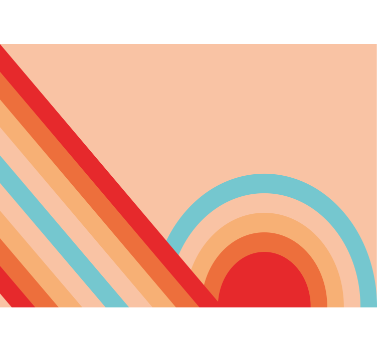 Fototapeter textur och mönster retro geometriska mönster - Tenstickers