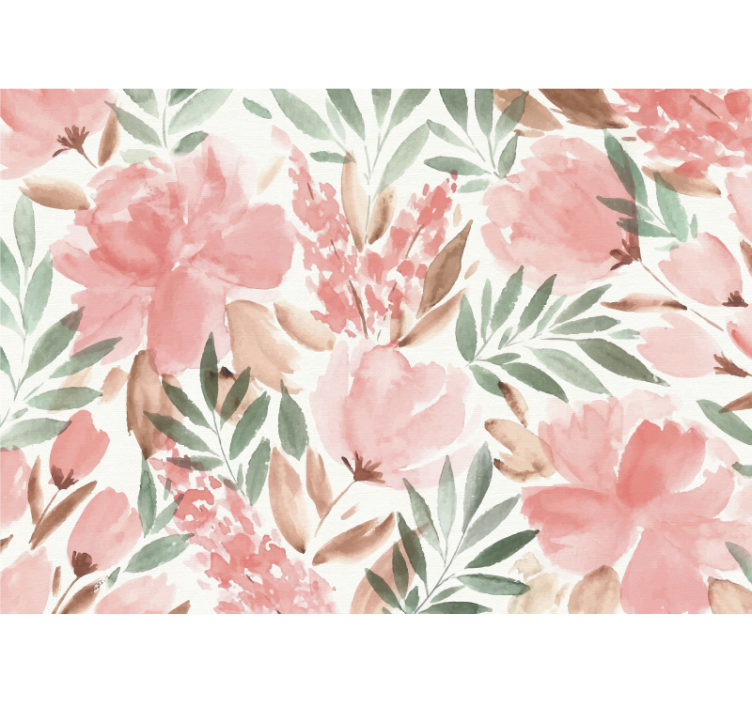Fototapeter blommor floral elegans design - Tenstickers