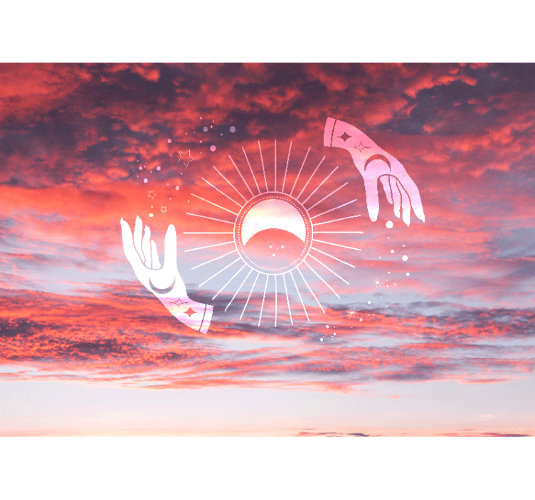 Fototapeter fraser kosmisk omfamning - Tenstickers