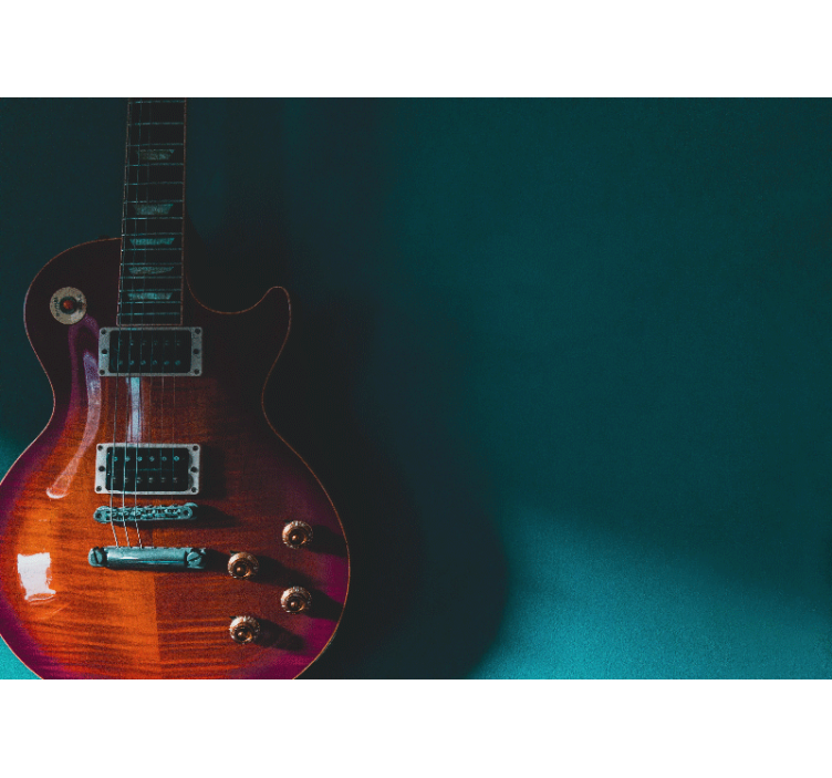 Fototapeter musik elgitarr detalj - Tenstickers