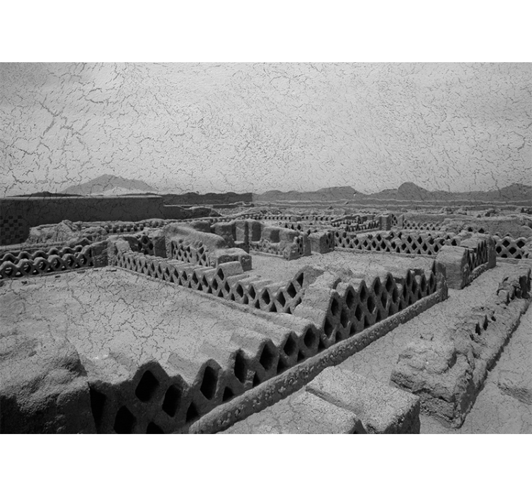 öken terräng siluett Fototapeter Öknar - Tenstickers