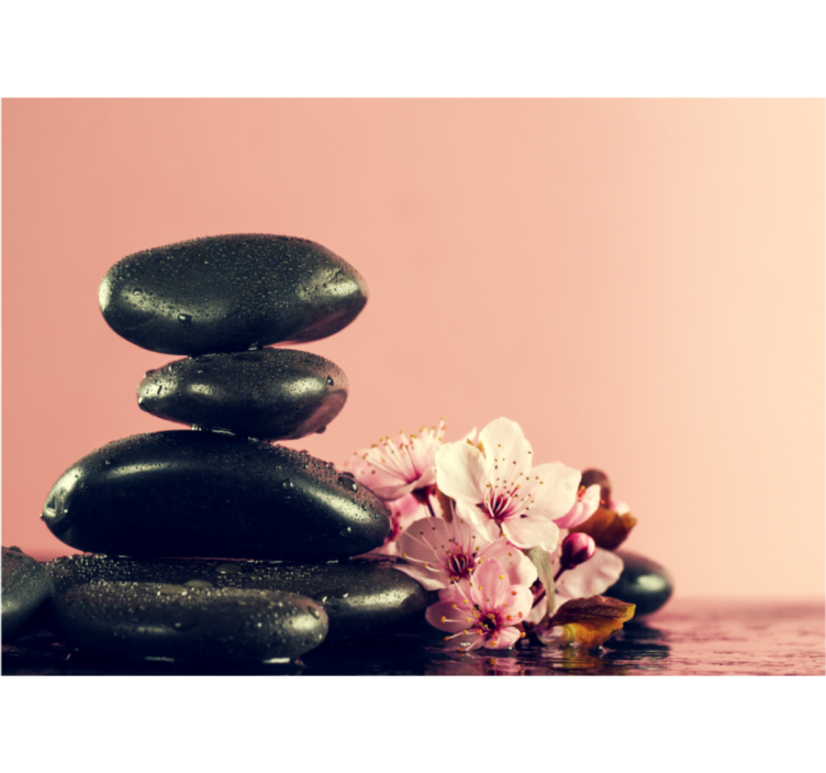 Fototapeter zen stenarnas lugnt - Tenstickers