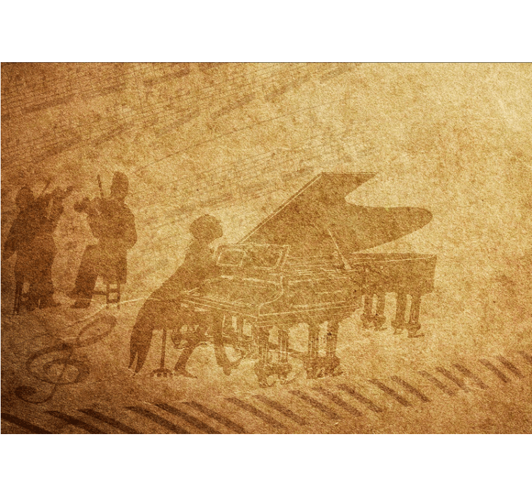 Fototapeter musik pianoföreställning - Tenstickers