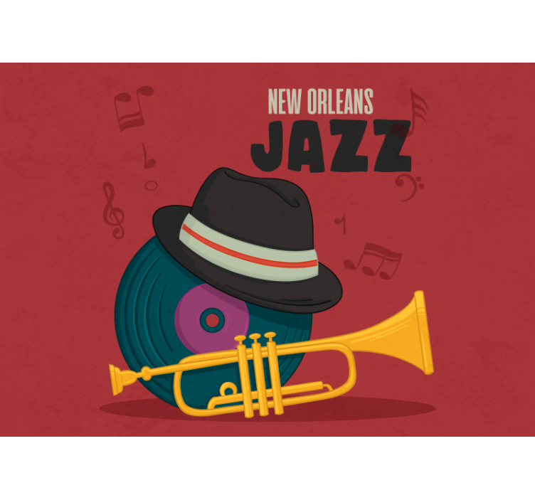 Fototapeter musik new orleans jazz - Tenstickers