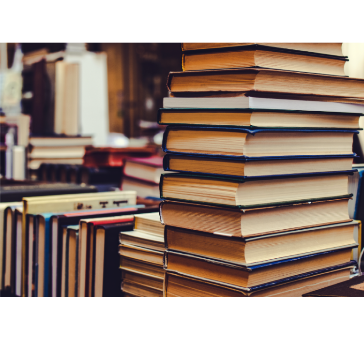 Fototapeter landskap stacked literature kollektion - Tenstickers