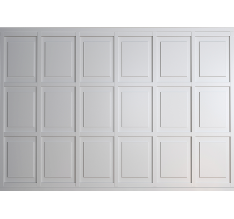 Grå modern tegelvägg fototapeta - Tenstickers