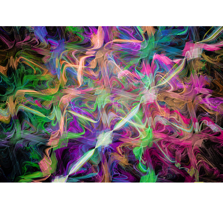 Fototapeter abstrakt livliga abstrakta virvlar - Tenstickers