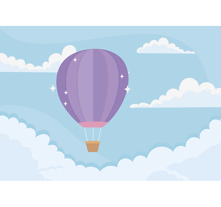 Ljus luftballong himmel moln fototapeter - Tenstickers