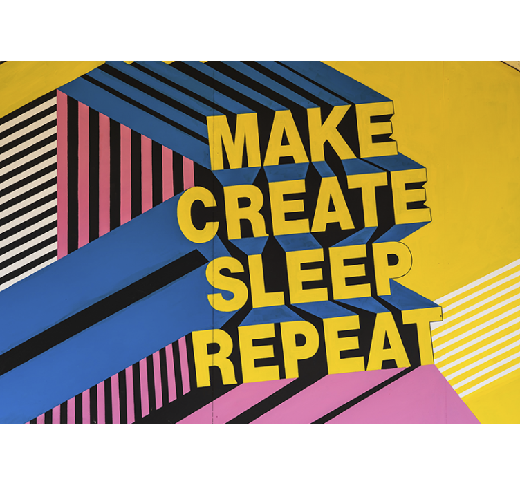 Fototapeter fraser kreativa livsmotto - Tenstickers