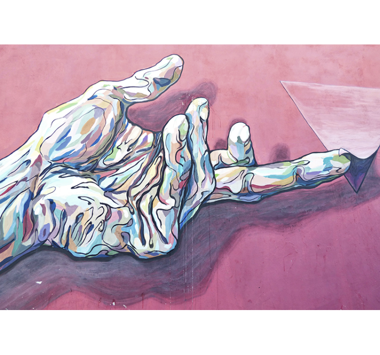 Abstrakt handgest Fototapeter Konst - Tenstickers