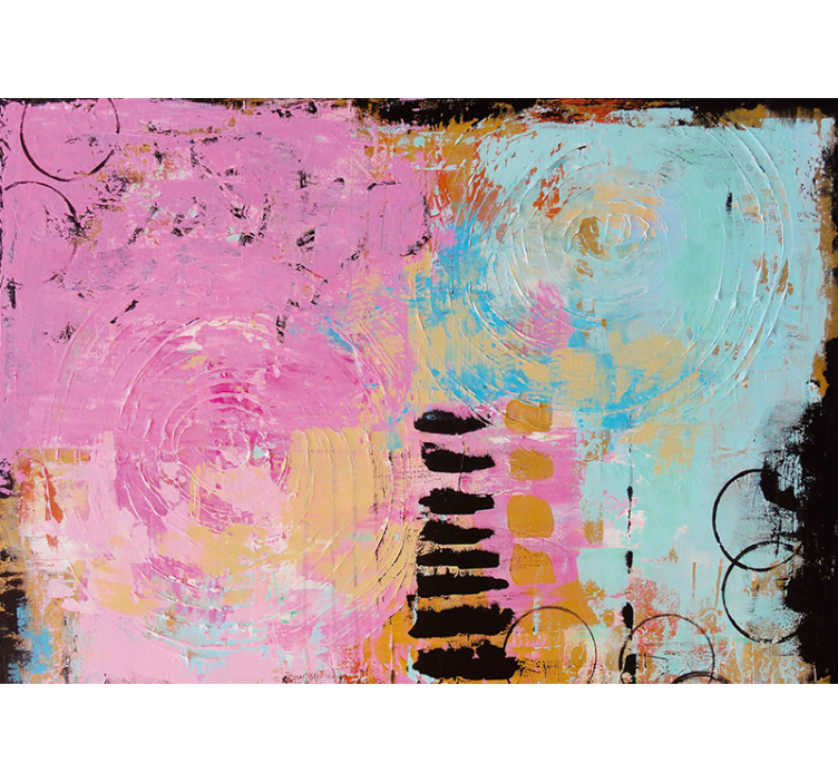 Fototapeter abstrakt färgglada virvlar - Tenstickers