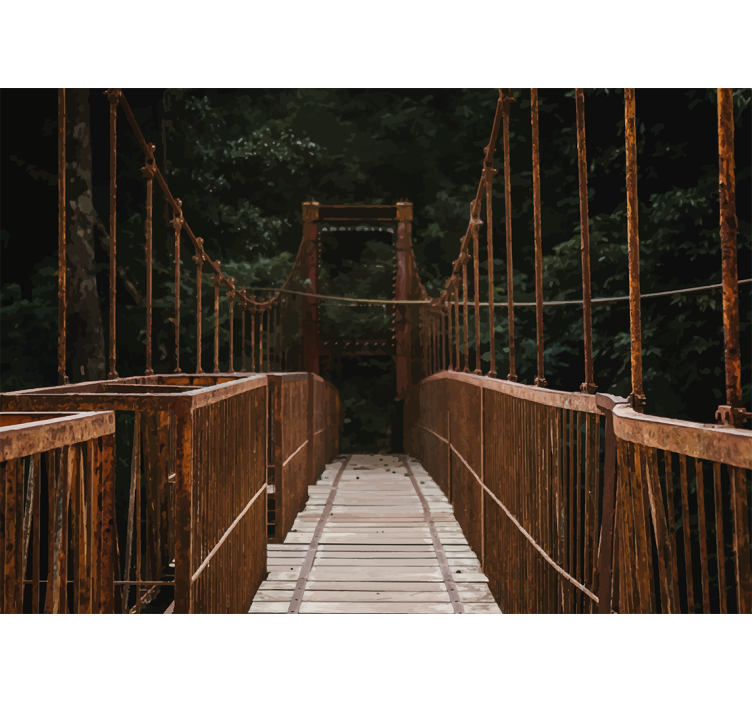 Fototapeter natur broar i naturen - Tenstickers