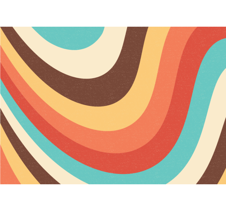 Fototapeter abstrakt kurviga färgsvängar - Tenstickers