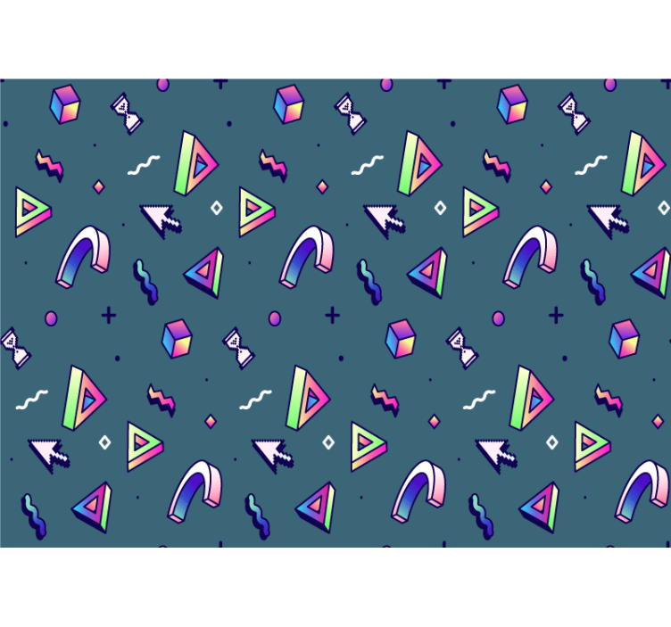 Fototapeter kärlek geometrisk formutforskning - Tenstickers