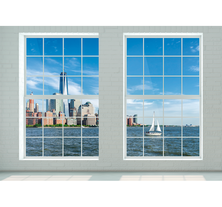 Fototapeter new york ikoniska new york skyline - Tenstickers
