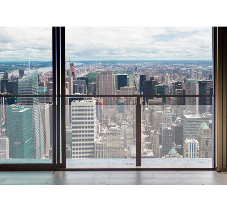 Fototapeter städer och länder new yorks skyline - Tenstickers