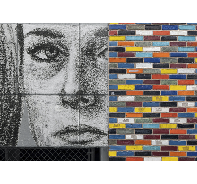Fototapeter urban konst unik urban porträtt - Tenstickers