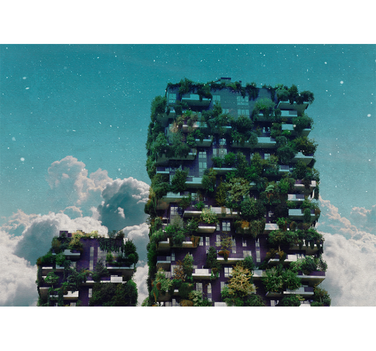 Fototapeter natur grön vertikal trädgård - Tenstickers