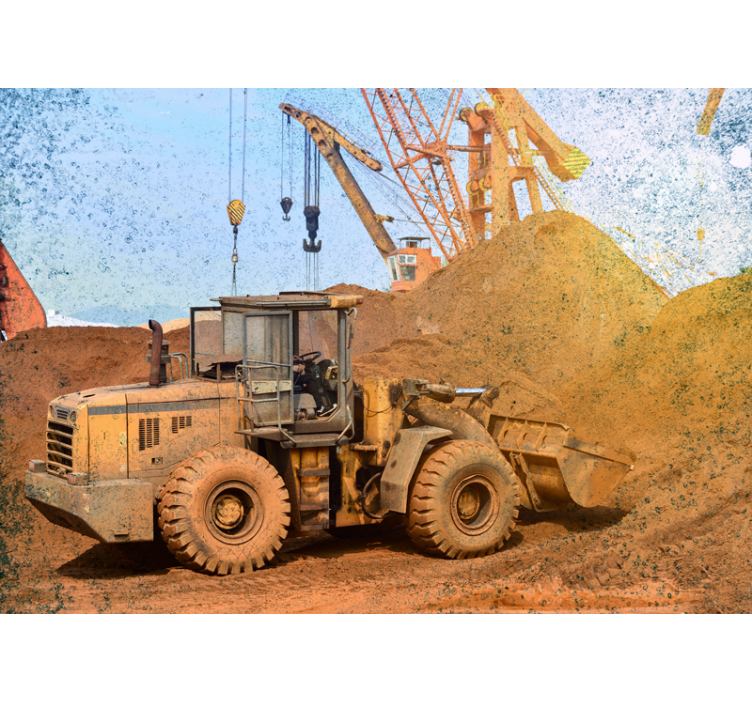 Fototapeter fordon lastmaskin maskiner - Tenstickers