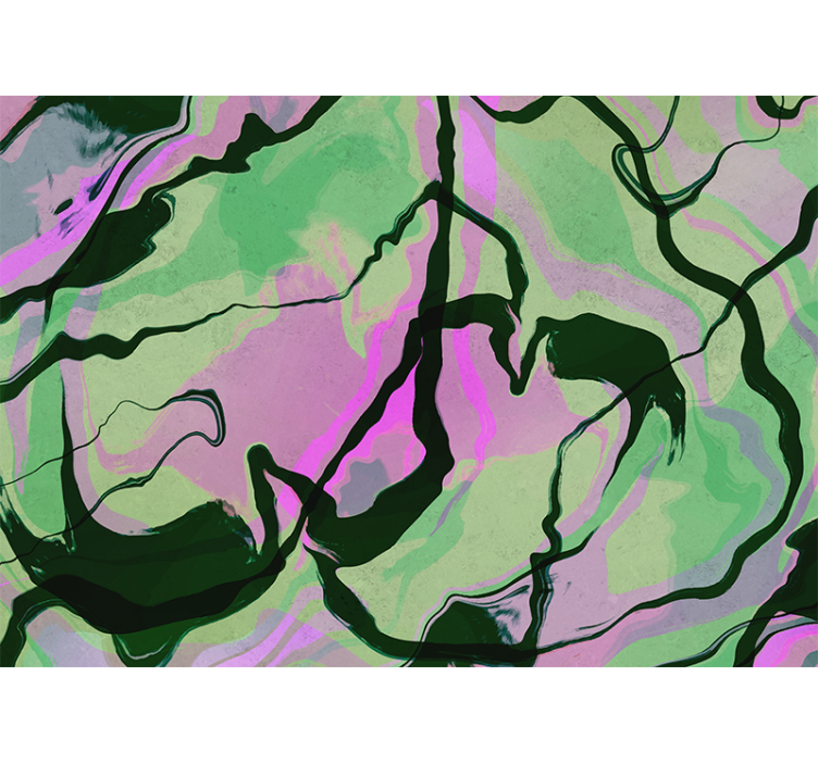 Fototapeter abstrakt organisk formkomposition - Tenstickers