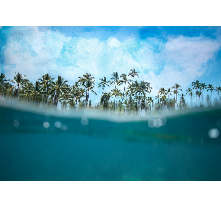 Fototapeter natur palmhorizon - Tenstickers