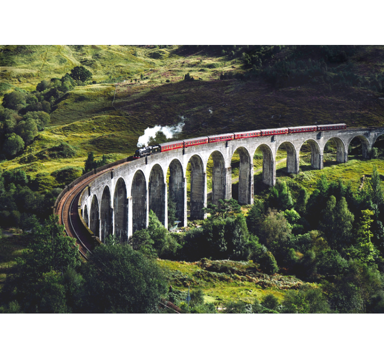 Fototapeter städer och länder ikonisk järnvägsbro - Tenstickers