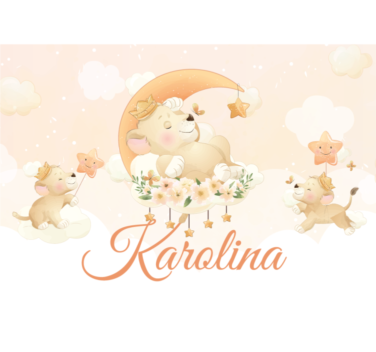 Fototapeter djur drömmande leonscen - Tenstickers