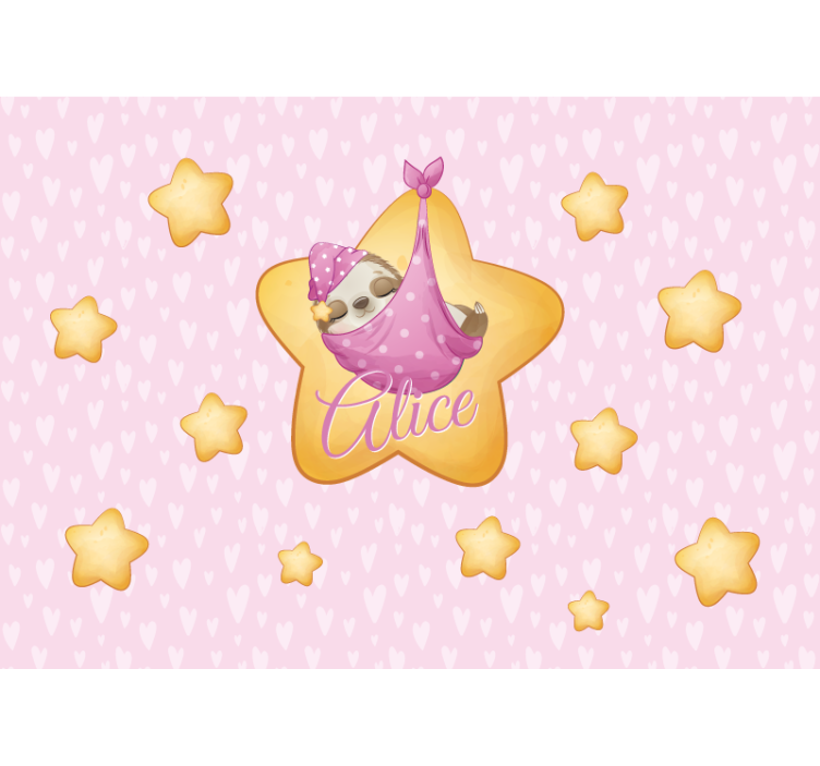 Fototapeter spädbarn lata i stjärna - Tenstickers