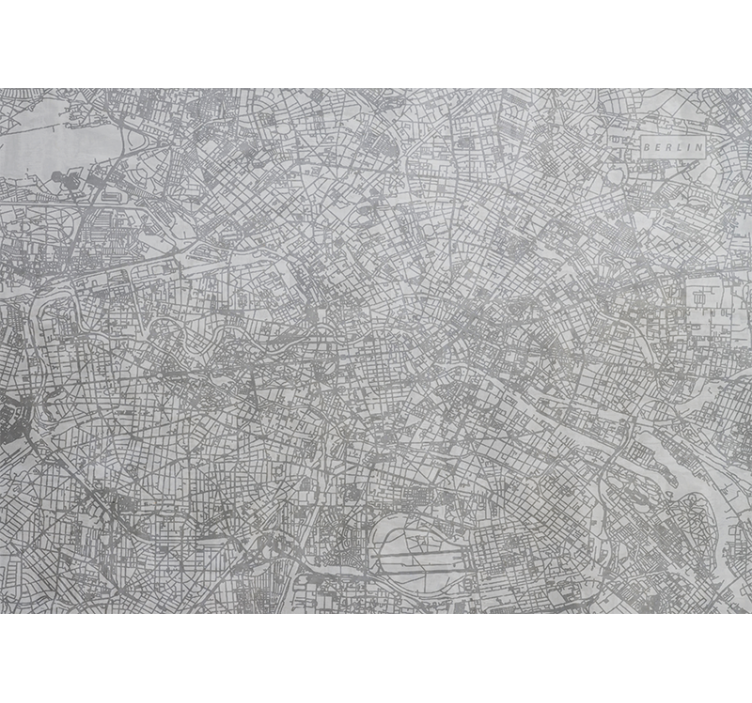 Fototapeter berlin detaljerad karta över berlin - Tenstickers