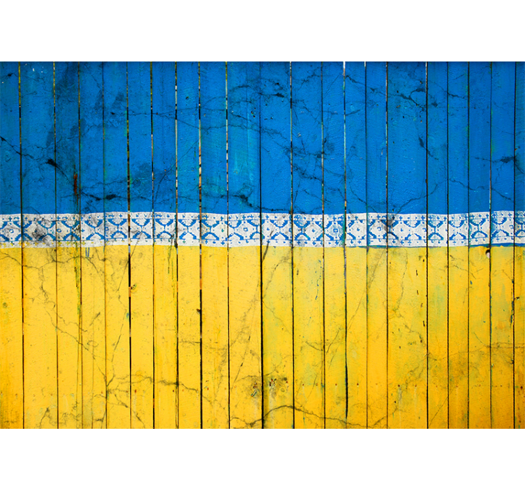 Fototapeter städer och länder i träplankemönster - Tenstickers