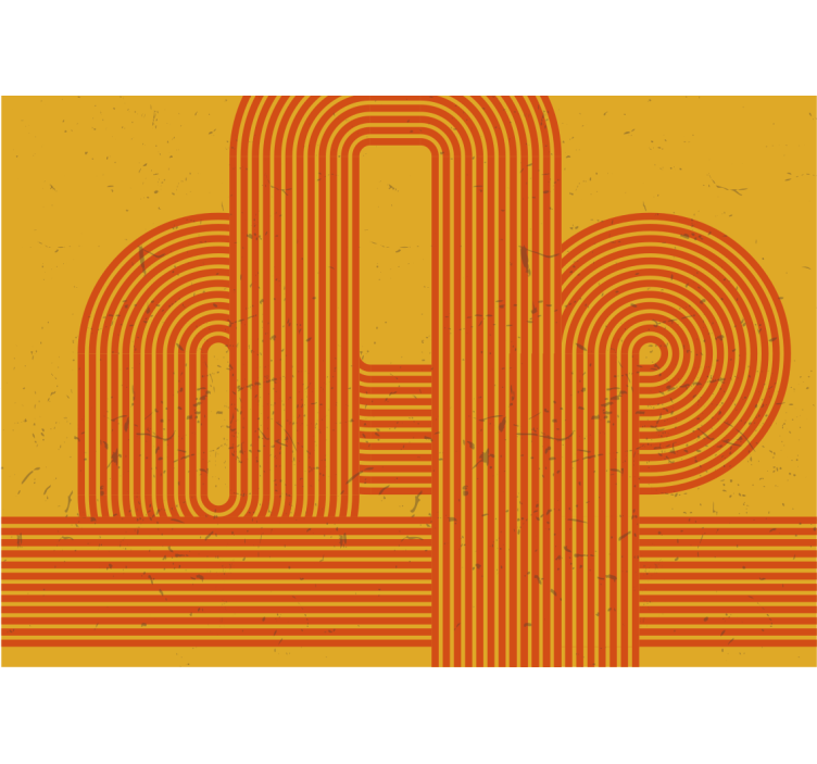 Fototapeter abstrakt kurviga linjemönster - Tenstickers