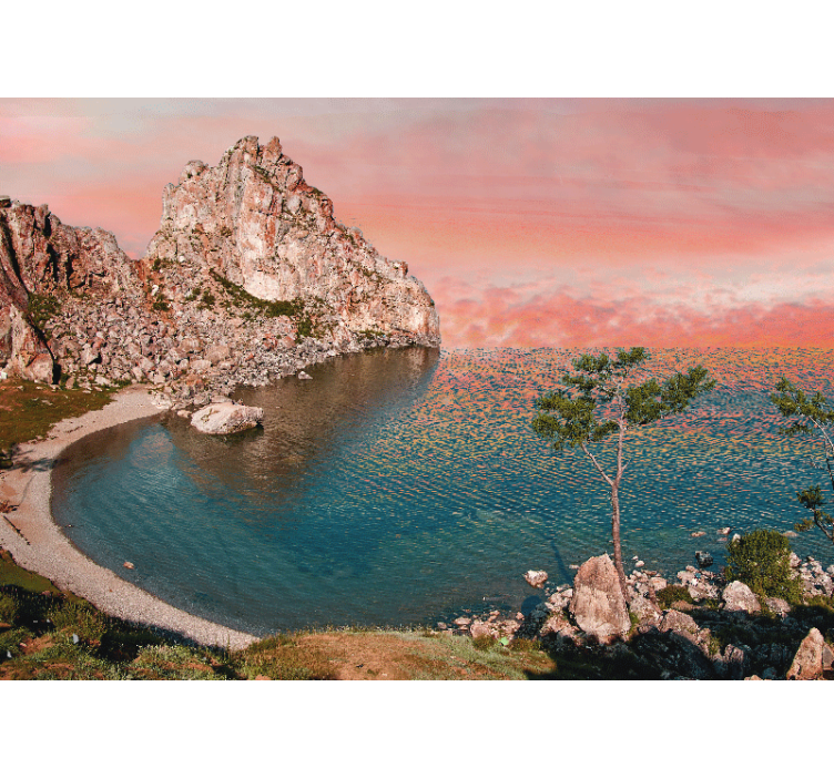 Fototapeter landskap fridfull havsperspektiv - Tenstickers