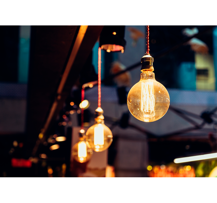 Fototapeter Övriga texturer och mönster vintage belysning - Tenstickers