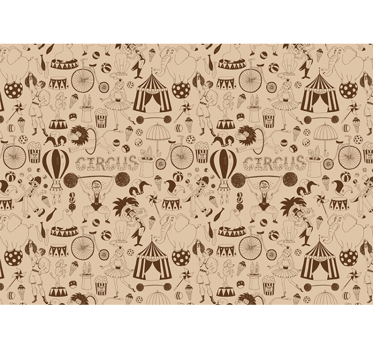 Fototapeter personer cirkusperformans konst - Tenstickers