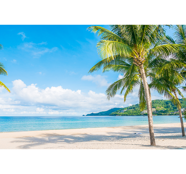 Fototapeter natur tropisk strandparadis - Tenstickers