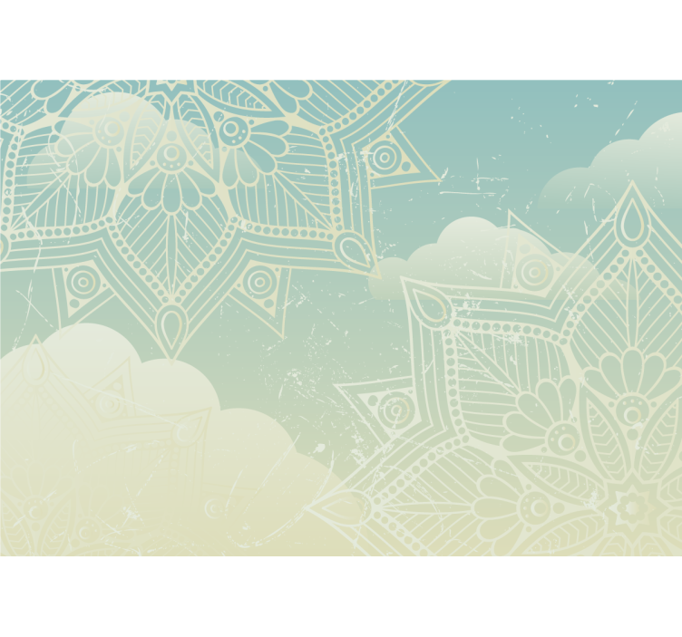 Fototapeter mandala intrikat geometriskt mönster - Tenstickers