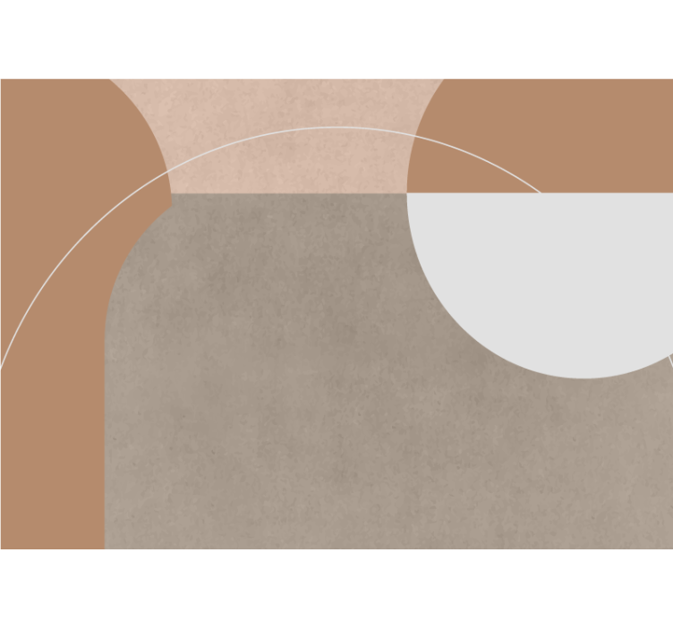 Fototapeter modernt geometrisk form komposition - Tenstickers