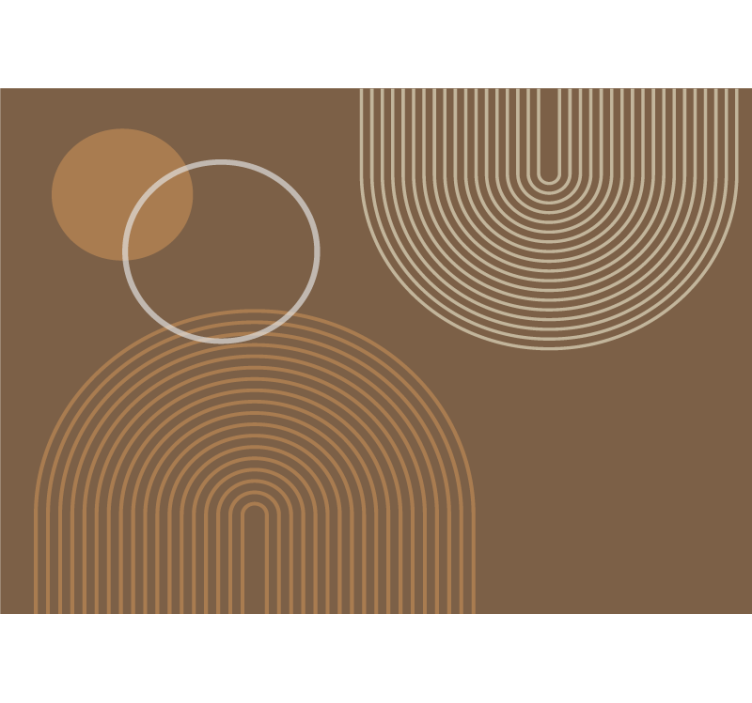 Fototapeter abstrakt geometriska cirkelmönster - Tenstickers