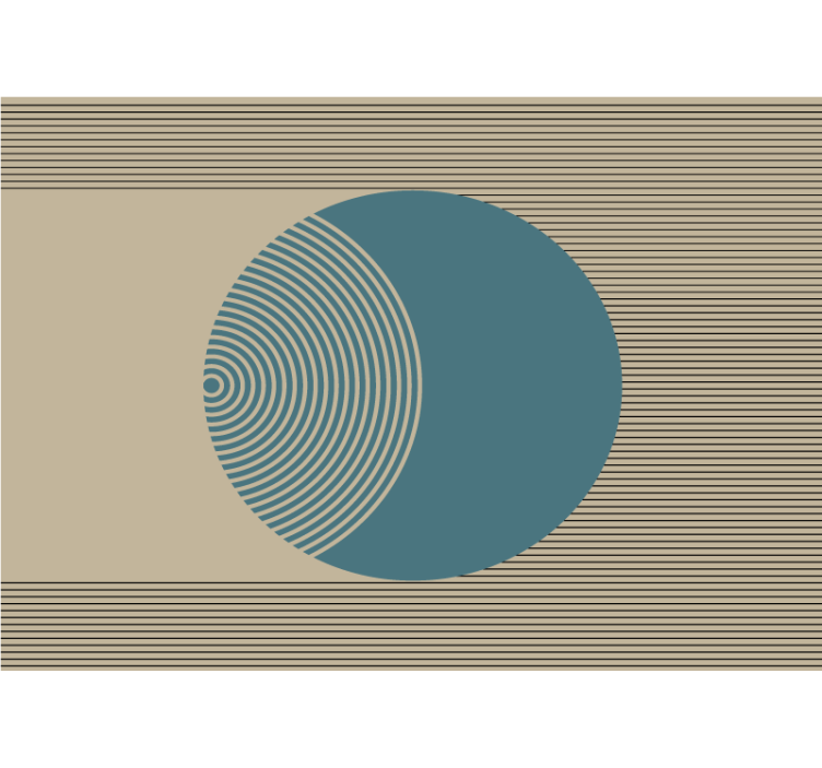 Geometriska cirkelmönster Fototapeter abstrakt - Tenstickers