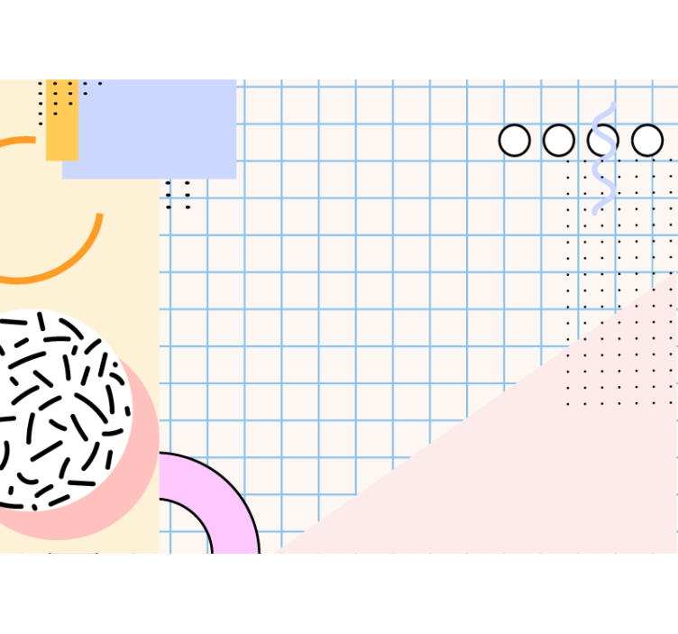 Fototapeter abstrakt geometriska former konfiguration - Tenstickers