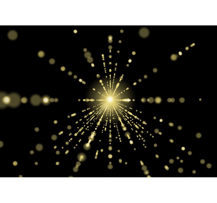 Fototapeter abstrakt strålande ljusexplosion - Tenstickers