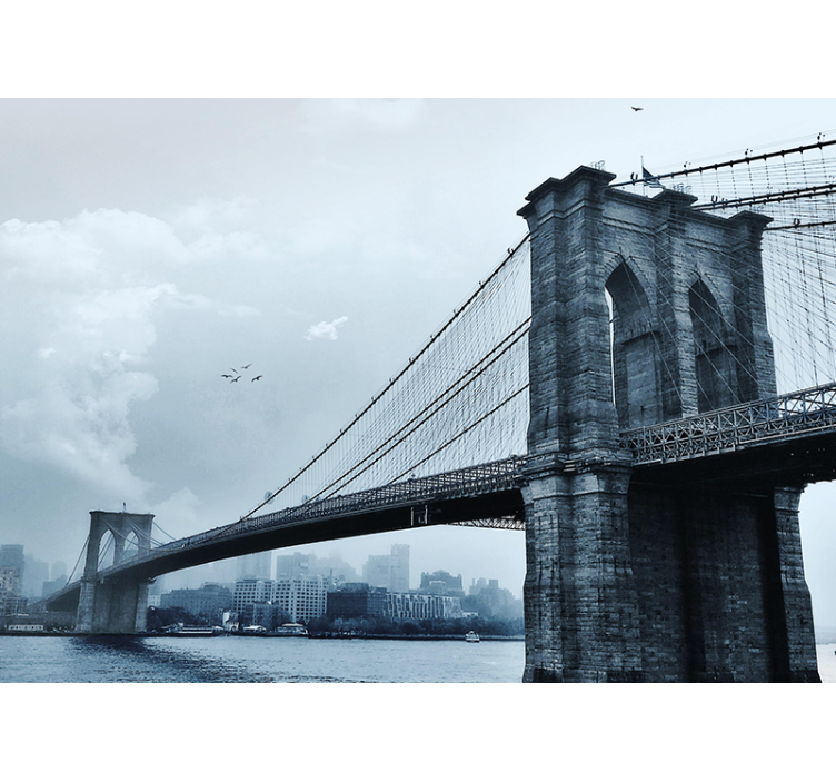 Fototapeter new york brooklyn bridge motiv - Tenstickers